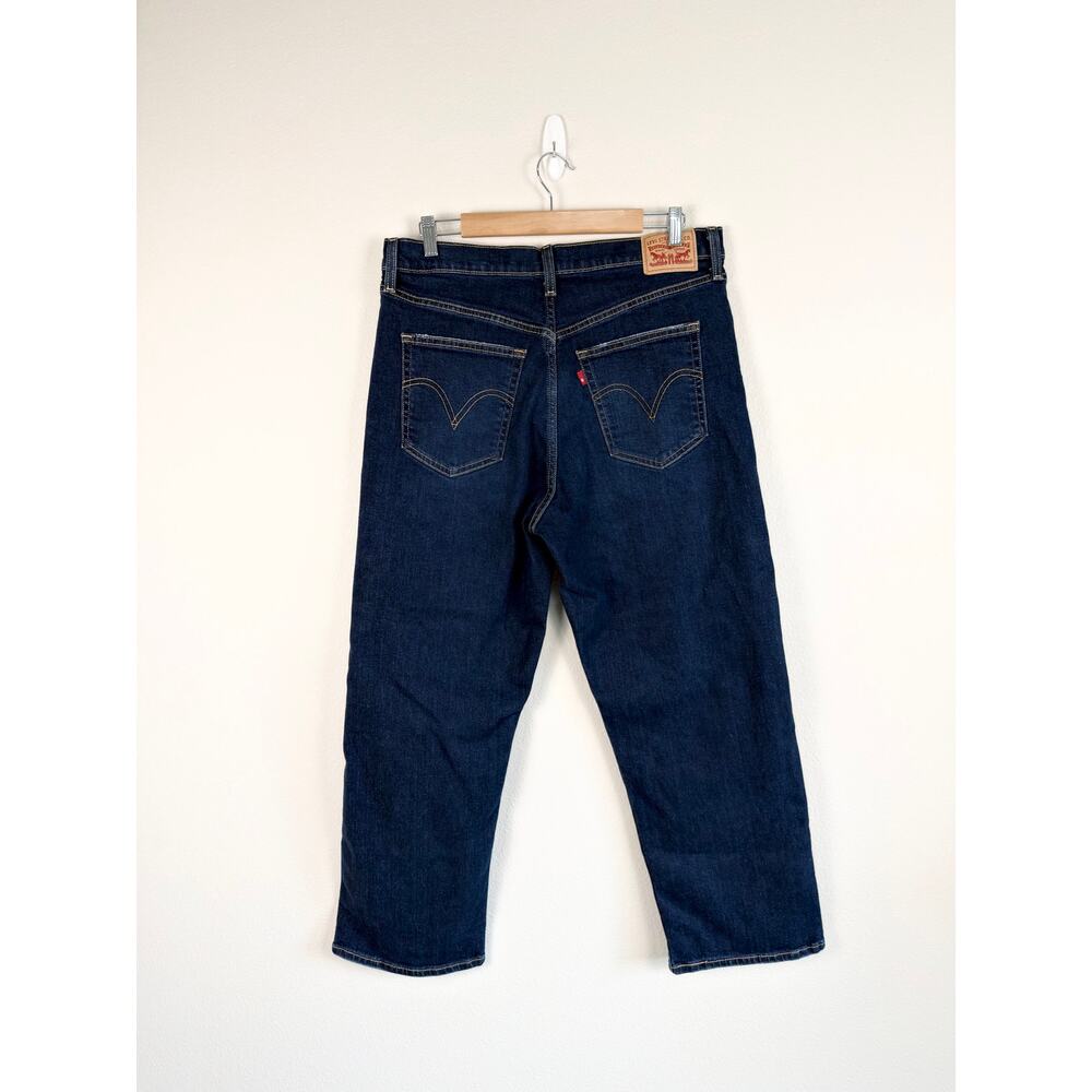 Levi's Women's Ribcage Straigh Ankle Jeans Distressed Size 32 - Picture 2 of 5